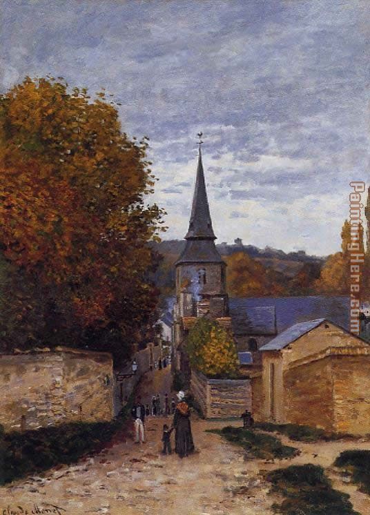Street in Sainte-Adresse painting - Claude Monet Street in Sainte-Adresse art painting